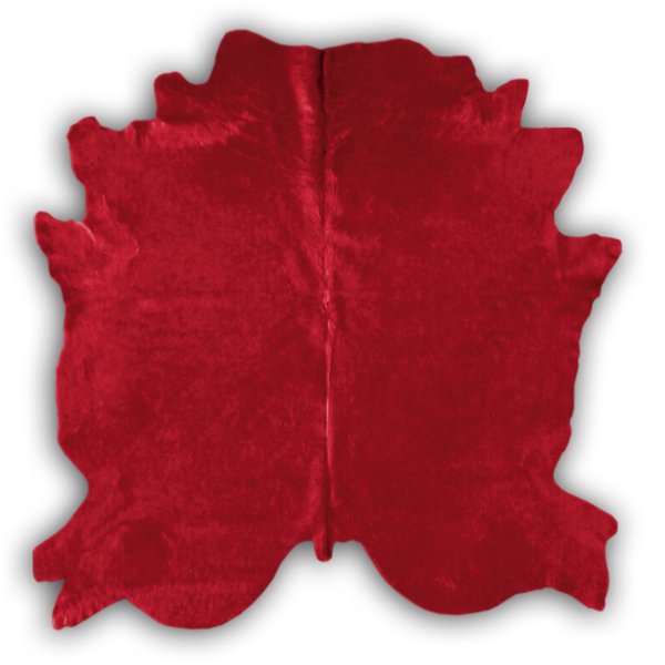 Kuhfell, gefärbt. Farbe Rot. (F5-A1)