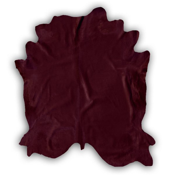 Kuhfell, gefärbt. Farbe Bordeaux. (F5-A13)