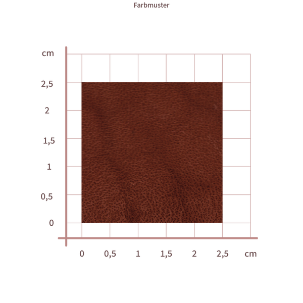 Blankleder / Anilinleder. Leicht geölt. Farbe Rehbraun. Stärke ca. 5,5 – 6,0 mm (L67-003)
