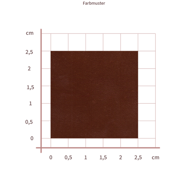 Rindleder, Blankleder / Geschirrleder. Farbe Braun. Stärke ca. 5,5 – 6,0 mm (L68-002)